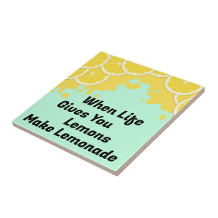 Make Lemonade Ceramic Tile