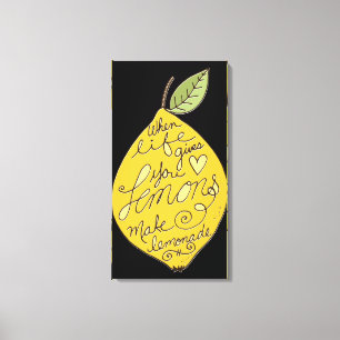 Make Lemonade Lemon Canvas Print