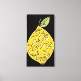 Make Lemonade Lemon Canvas Print
