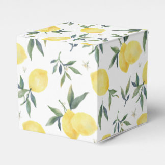 Make Lemonade (White) Lemon Pattern – Favour Box