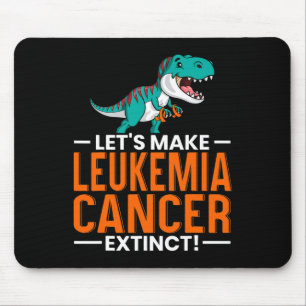 Make Leukaemia Cancer Extinct Dinosaur Lover Dino Mouse Pad