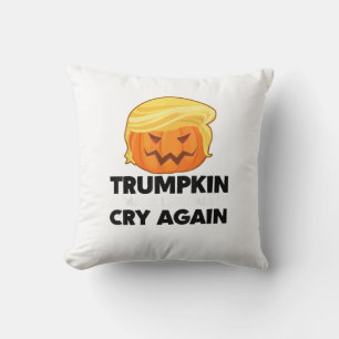 Make Liberals Cry Again Trumpkin Halloween Throw Pillow