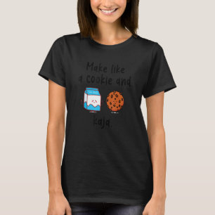 Make Like A Cookie And Kaja  Cute Korean Language  T-Shirt