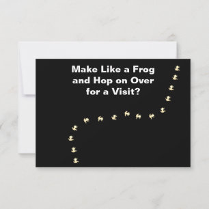 Make Like a Frog Card