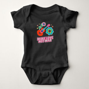 Make love not war baby bodysuit
