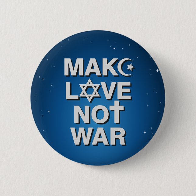 Make Love Not War button (Front)