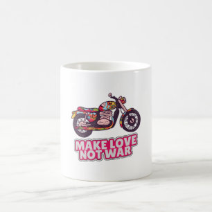 Make love not war coffee mug