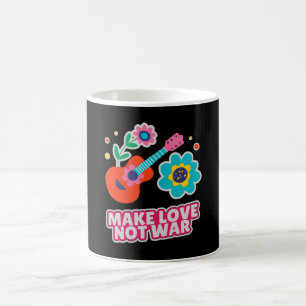 Make love not war coffee mug