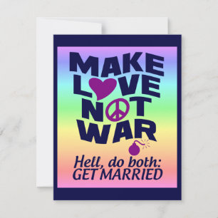 Make Love Not War custom poster
