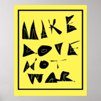 Make Love Not War Graphic.