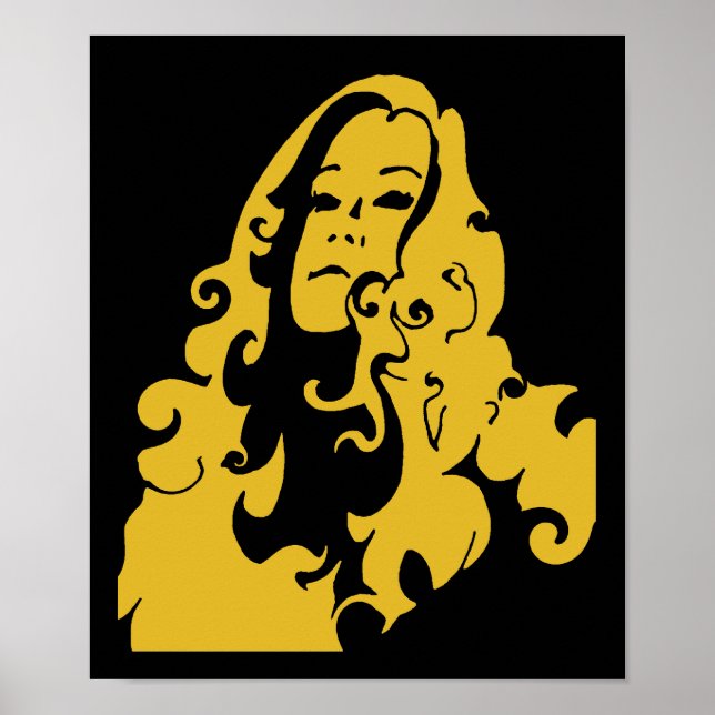 Make Love Not War Hippie Girl Poster (Front)