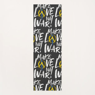 Make Love Not War Support Ukraine  Yoga Mat