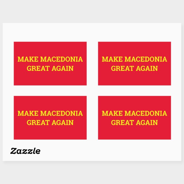 Make Macedonia Great Again Sticker (Sheet)