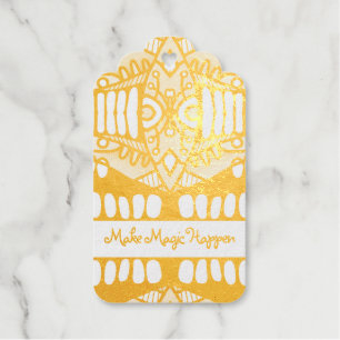 Make Magic Happen Bold Abstract Art Gift Tags