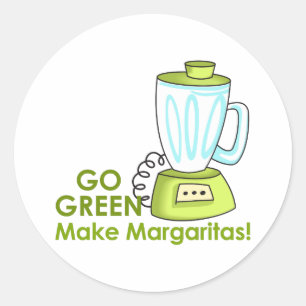 MAKE MARGARITAS CLASSIC ROUND STICKER
