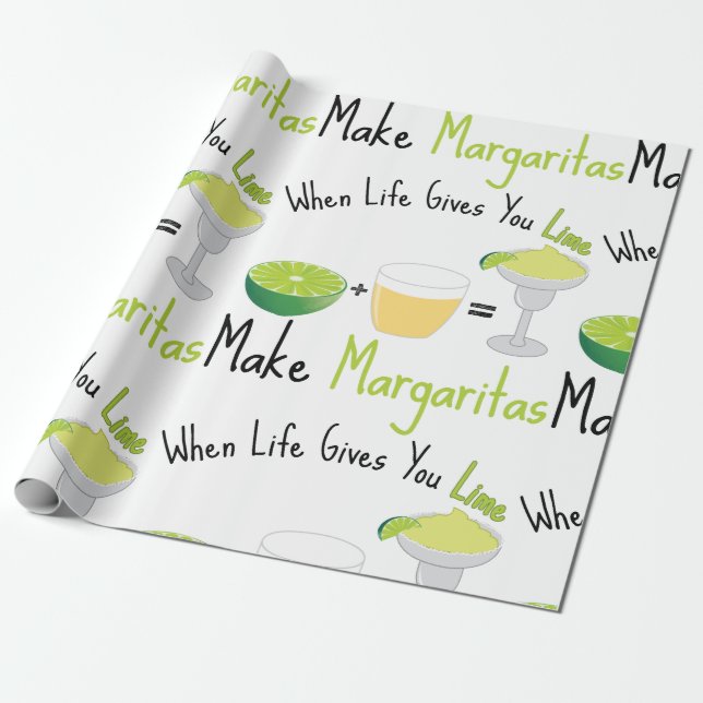 Make Margaritas Wrapping Paper (Unrolled)