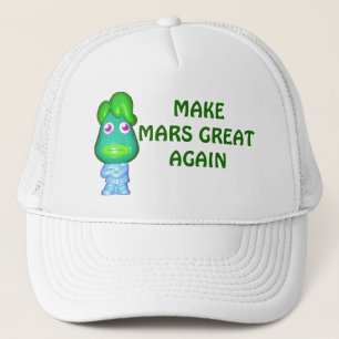 Make Mars Great Again Alien Trump Trucker Hat