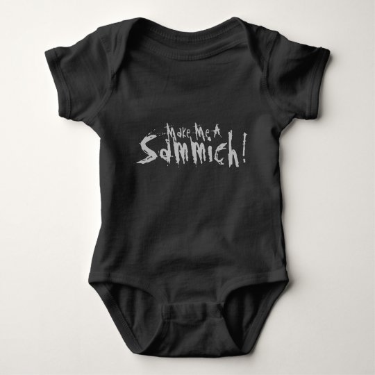 "Make Me A Sammich!" Gamer Baby Bodysuit