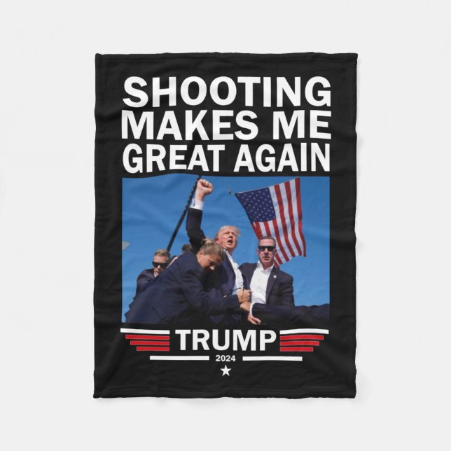 Make Me Great Again  Fleece Blanket (Front)