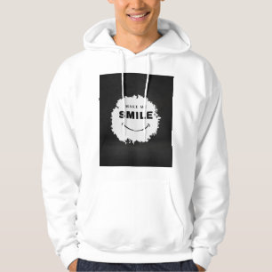 "Make Me Smile Black and White T-Shirt   Trendy Mi Hoodie