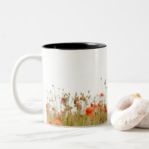 Make Me Strong, Poppy Two-Tone Coffee Mug