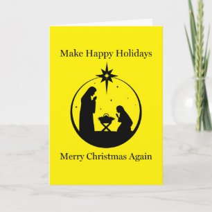 Make Merry Christmas Again Card Christian Faith