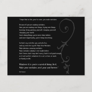 Make Mistakes Postcard