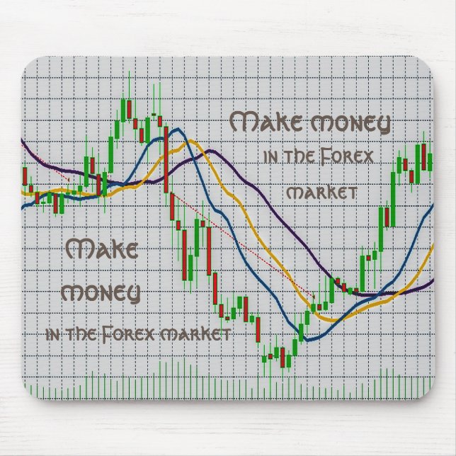 Make money in the Forex market Mouse Pad (Front)