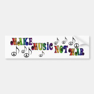 Make Music bumper sticker