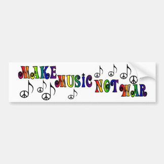 Make Music bumper sticker