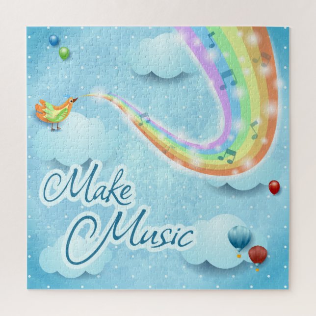 Make music, digital art jigsaw puzzle (Vertical)