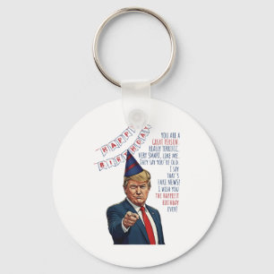Make My Birthday Great Again Donald Trump Happy Bi Keychain
