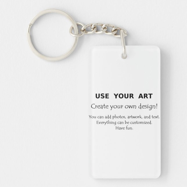Make my own gifts using my art fun easy templates keychain (Front)