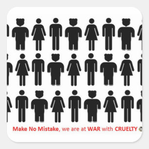 MAKE NO MISTAKE SQUARE STICKER