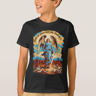 Make No Peace With Evil Archangel Michael Jesus Go T-Shirt