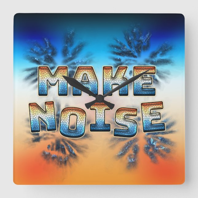 Make Noise  Square Wall Clock (Front)