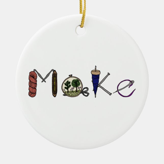 Make ornament for Makers, Artisans, Crafters (Front)