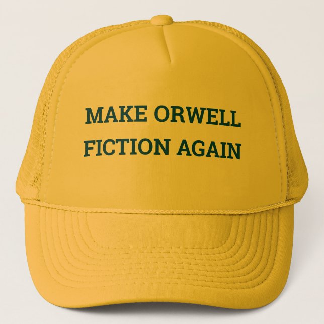 MAKE ORWELL FICTION AGAIN Baseball Cap (Front)