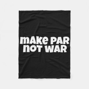 Make Par Not War Golf Handicap Tee Putter Driver B Fleece Blanket
