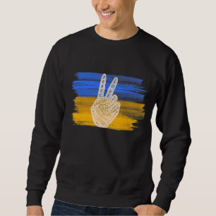 Make Peace Not War Peace Hand Sign 6 Sweatshirt