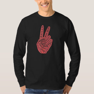 Make Peace Not War Peace Hand Sign T-Shirt