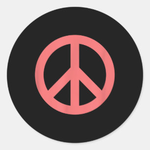 Make Peace Not War - Peace Sign Logo  Classic Round Sticker