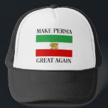 Make Persia Great Again - Shah of Iran Flag Trucker Hat<br><div class="desc">Make Persia Great Again - Shah of Iran Flag, persia, iran, flag, flag iran, flag persia, flag shah, flags, iran shah, iranian, persian, country, emblem, flags, iran, irani, iranian, national, nationalism, patriot, patriotic, patriotism, persian flag, pride, shah, shah flag, shah iran, shah persia, shah persia flag, souvenir, tehran, travel, patriot,...</div>