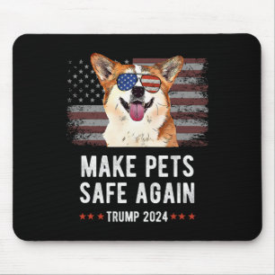 Make Pets Safe Again Corgi Dog Trump Mouse Pad