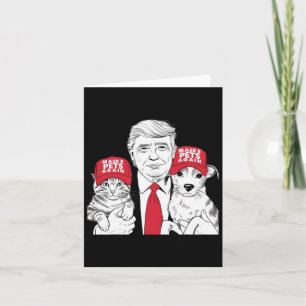 Make Pets Safe Again Election Mega Trump Funny Deb Card