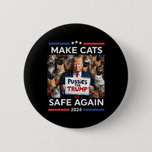 Make Pets Safe Again Trump 2024 Save Our Pets 2 Inch Round Button