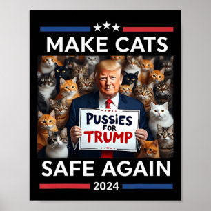Make Pets Safe Again Trump 2024 Save Our Pets Poster