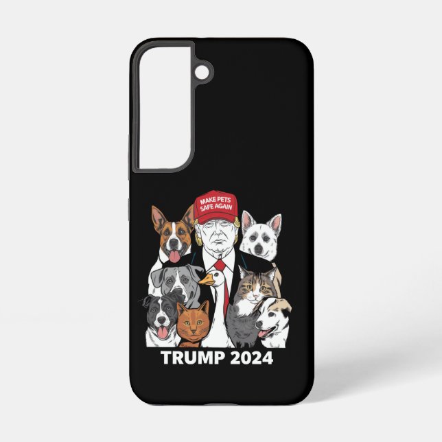 Make Pets Safe Again Trump 2024 Save Our Pets Samsung Galaxy S22 Case (Back)
