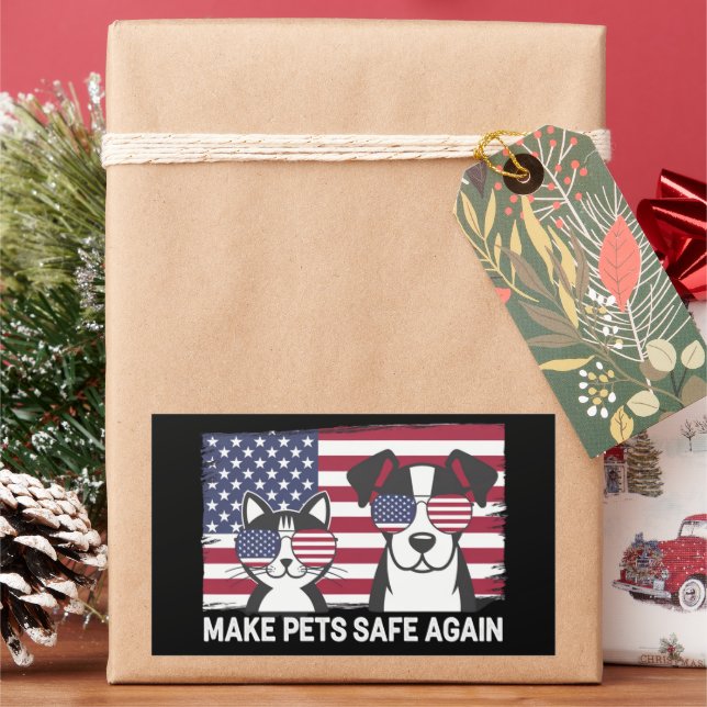 Make Pets Safe Again Trump Harris Debate 2024 Sticker (Holiday)