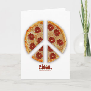 "Make Pizza, Not War" Greeting Cards